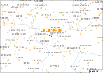 map of La Campana