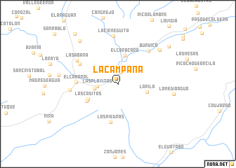 map of La Campana