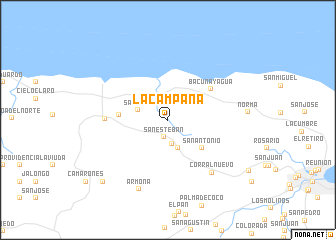 map of La Campana