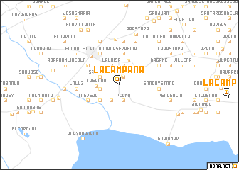 map of La Campana