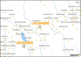 map of La Campana