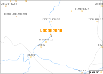 map of La Campana