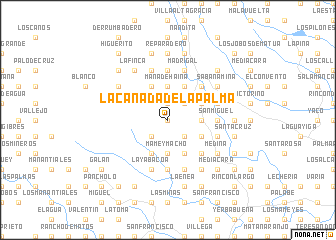 map of La Cañada de la Palma