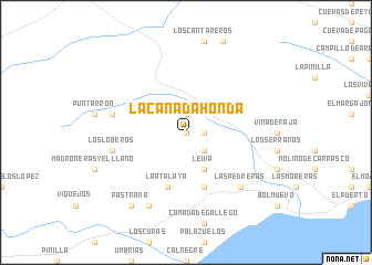 map of La Cañada Honda