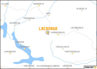 map of La Cañada