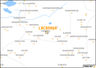 map of La Cañada