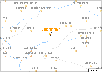 map of La Cañada