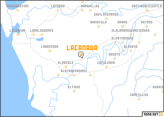 map of La Cañada