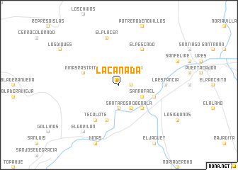 map of La Cañada