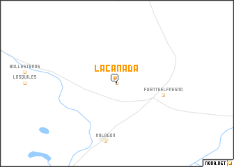 map of La Cañada