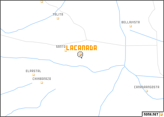 map of La Cañada