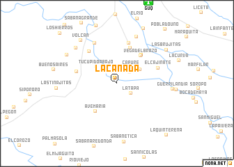 map of La Cañada