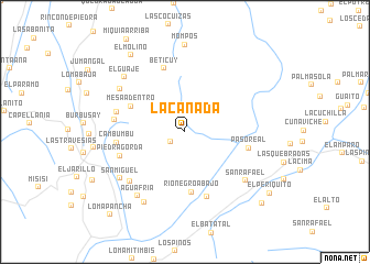 map of La Cañada