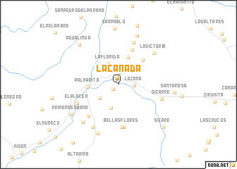 map of La Cañada