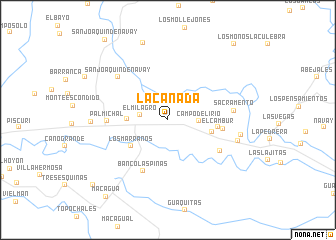 map of La Cañada