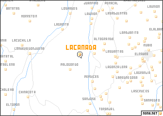 map of La Cañada