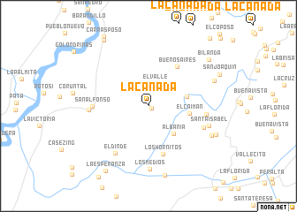 map of La Cañada