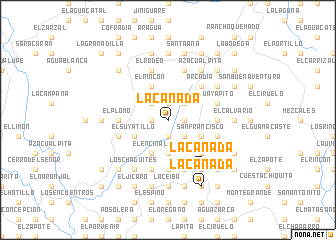 map of La Cañada