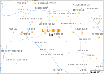 map of La Cañada