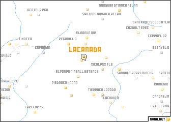 map of La Cañada