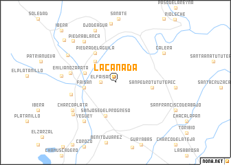 map of La Cañada