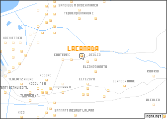 map of La Cañada