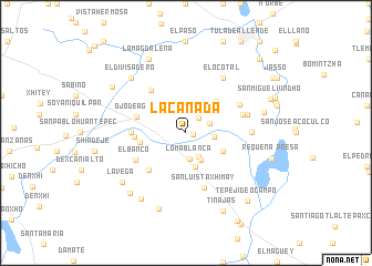 map of La Cañada