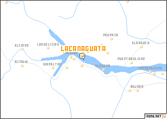 map of La Cañaguata