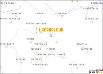 map of La Canaleja