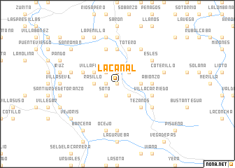 map of La Canal