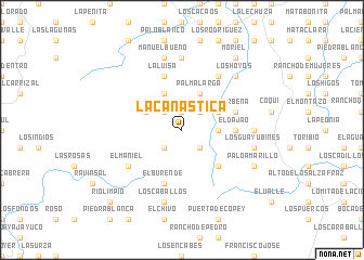 map of La Canastica