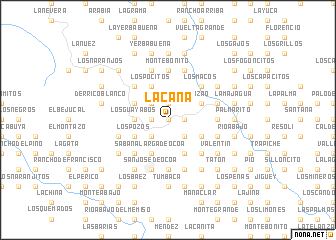 map of La Cana