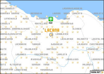 map of La Cana