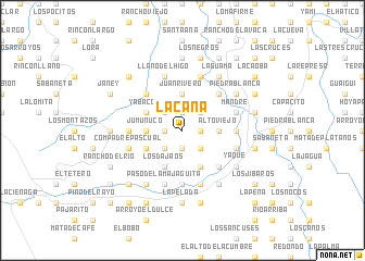 map of La Cana