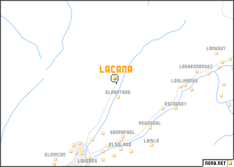 map of La Caña