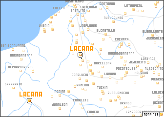 map of La Caña