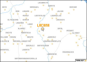 map of La Cana