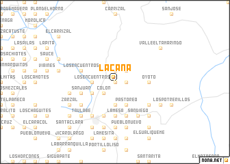 map of La Caña