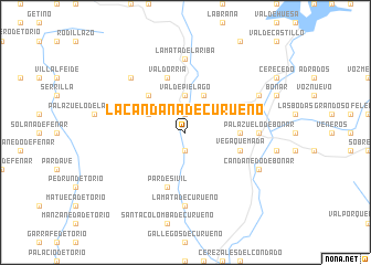 map of La Cándana de Curueño