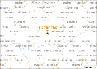 map of La Canéda
