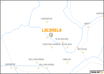 map of La Canela