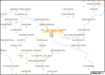 map of La Cañita