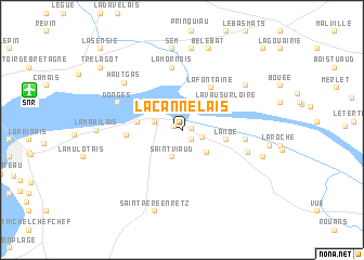 map of La Cannelais