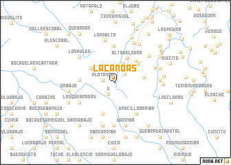 map of La Canoas