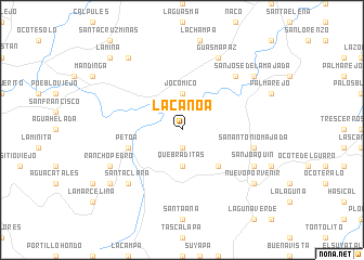 map of La Canoa