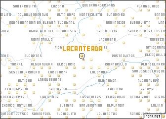 map of La Canteada