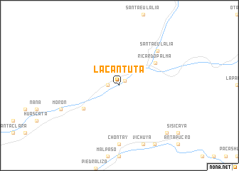 map of La Cantuta