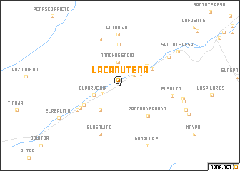 map of La Canuteña