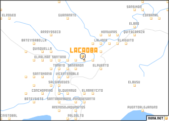 map of La Caoba