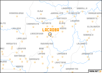 map of La Caoba